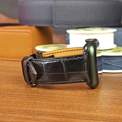 ALLIGATOR LEATHER APPLE WATCH BANDS