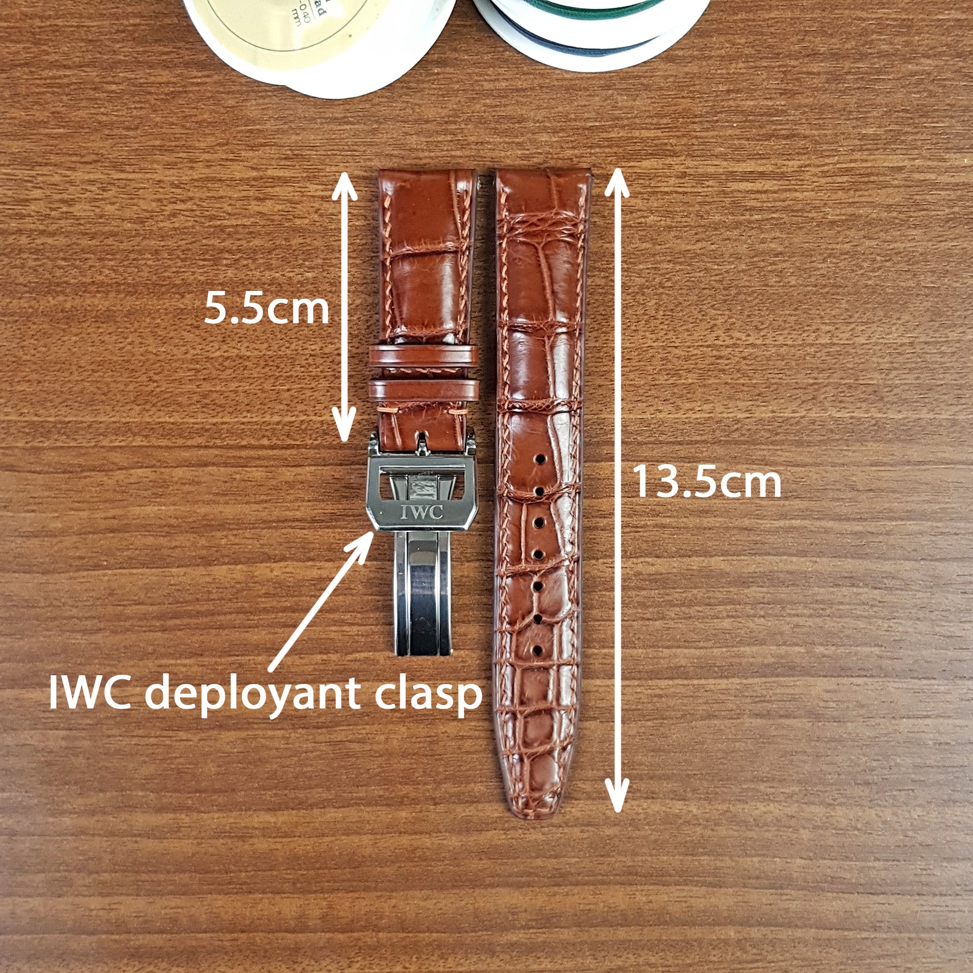 Iwc alligator hotsell leather strap