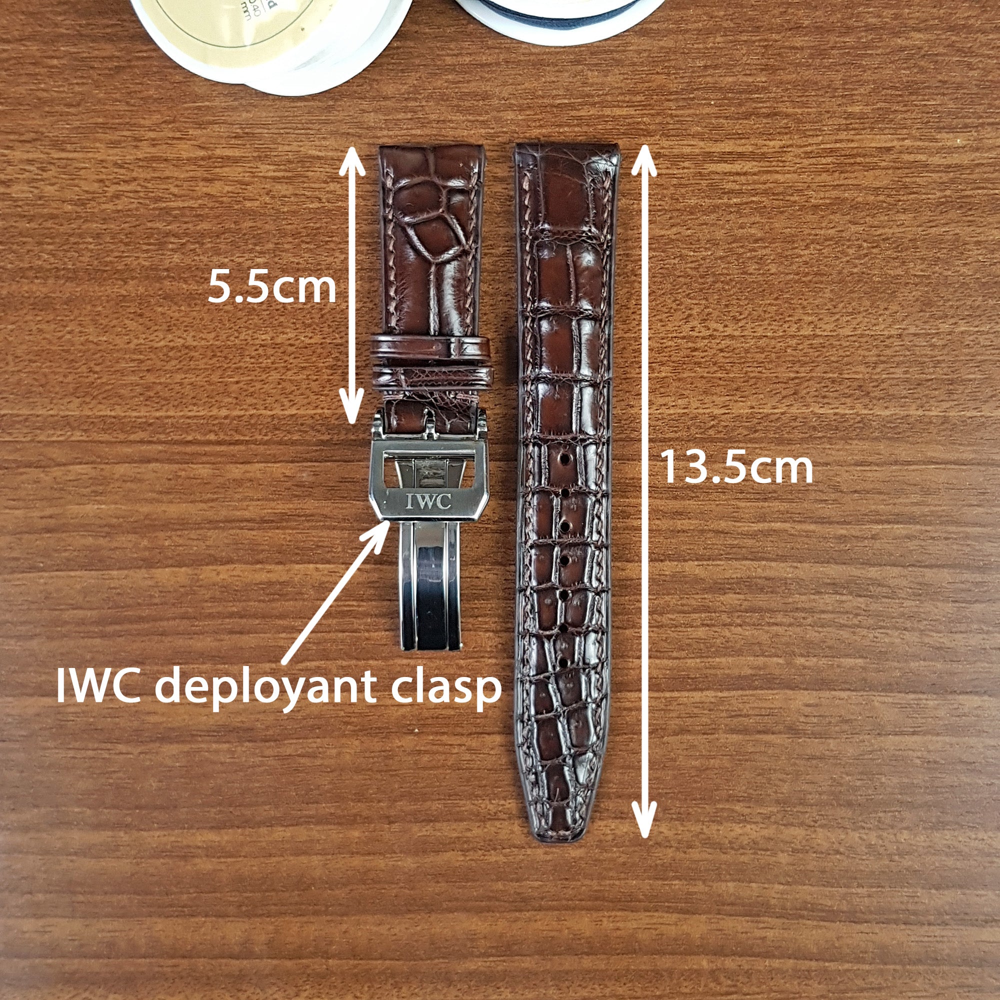 数量限定安いIWC正規品alligator Mat革ベルト 時計