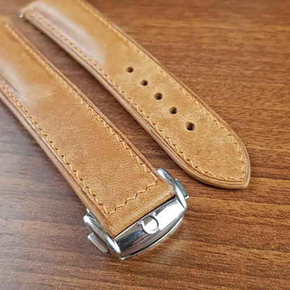 Full Grain Leather Yellow Pueblo Omega Watch Strap