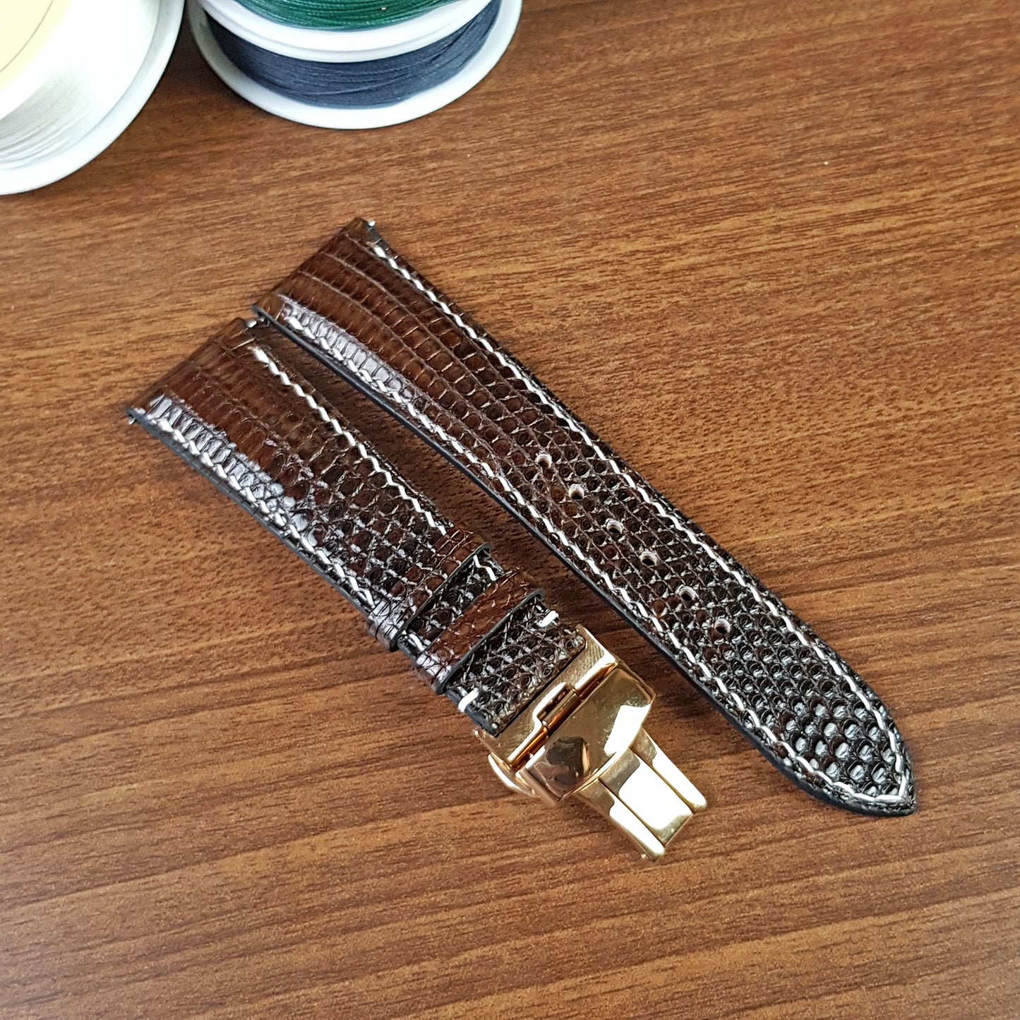 Custom Genuine Lizard Leather Watch Strap