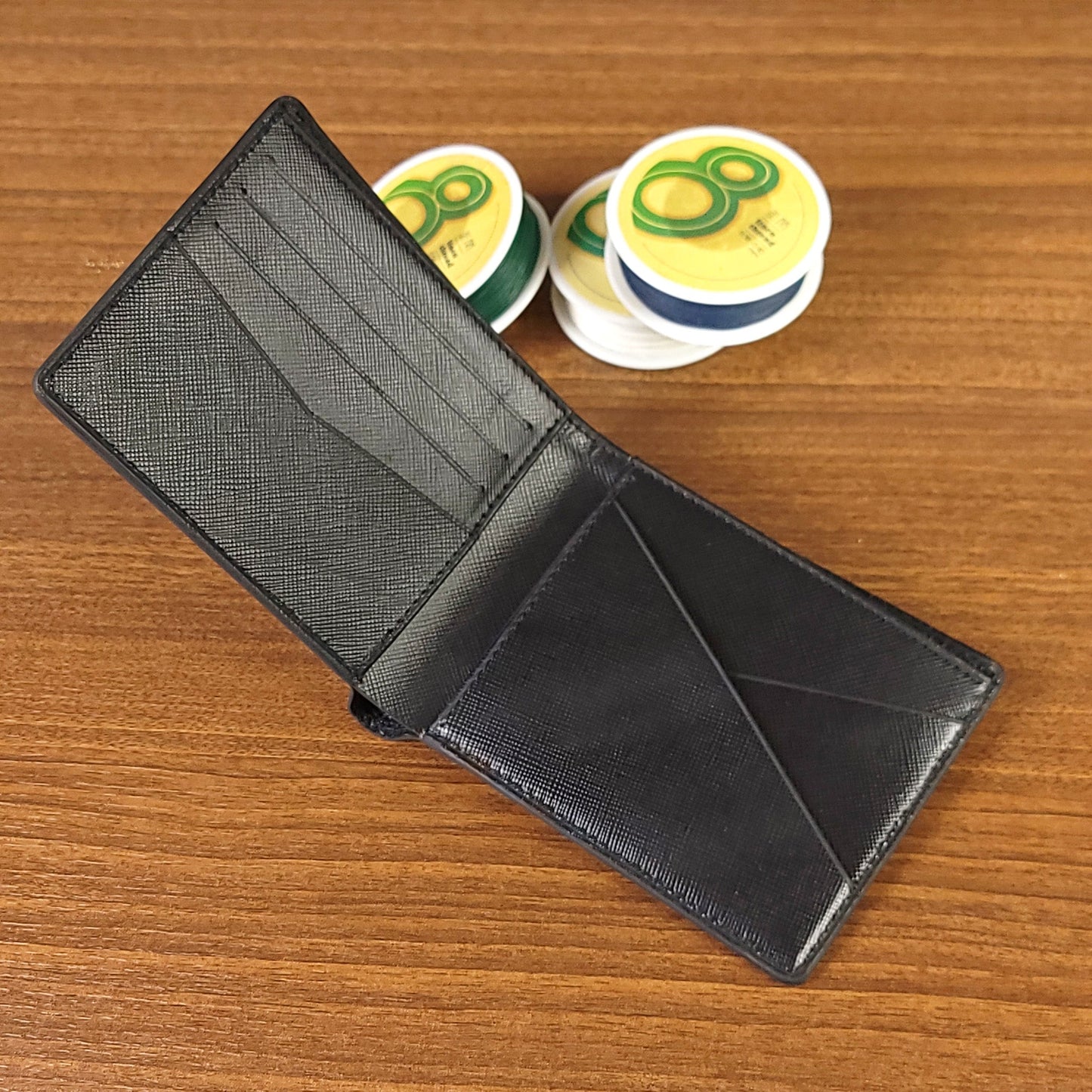 Custom Black Luxury Epi Leather Mens Wallets - PVMH Leather