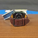 Custom Brown Genuine Ostrich Leather Apple Watch Band - PVMH Leather