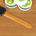 Custom Full Grain Yellow Vachetta Leather Apple Watch Bands - PVMH Leather