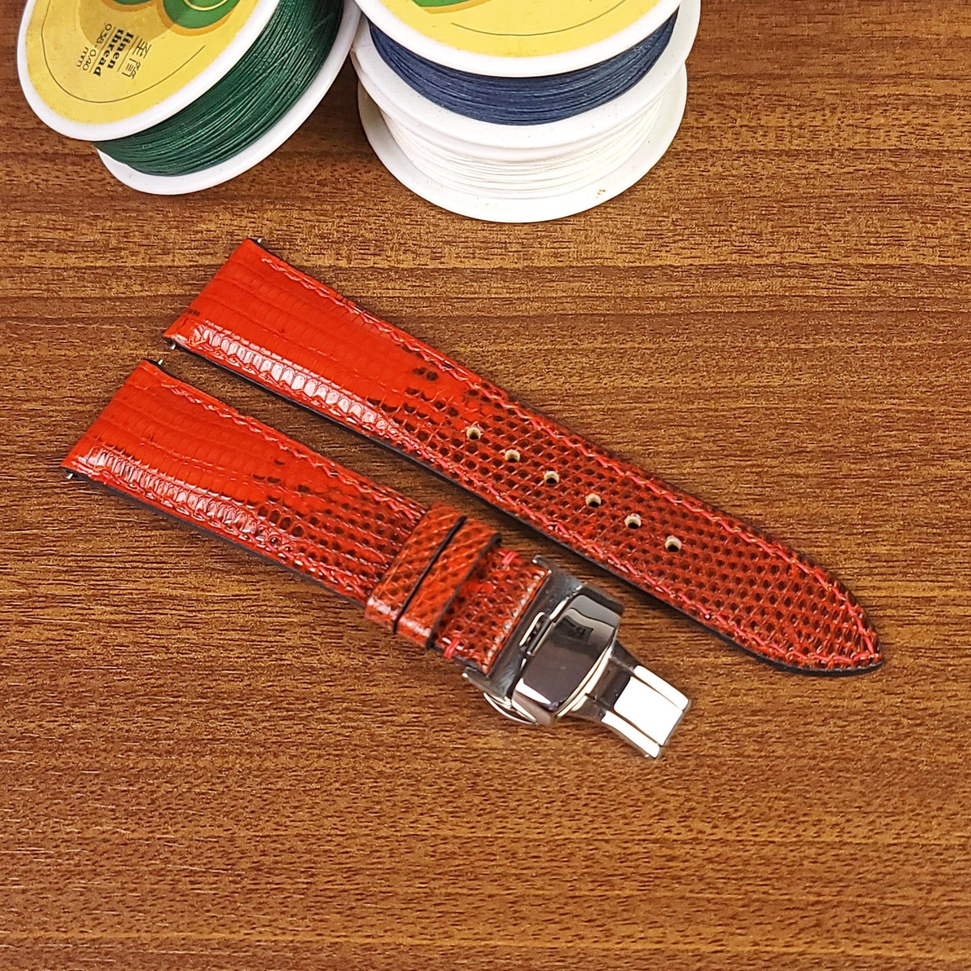Custom Genuine Lizard Leather Watch Straps - PVMH Leather