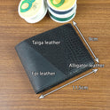 Custom Luxury Black Genuine Leather Mens Wallet - PVMH Leather