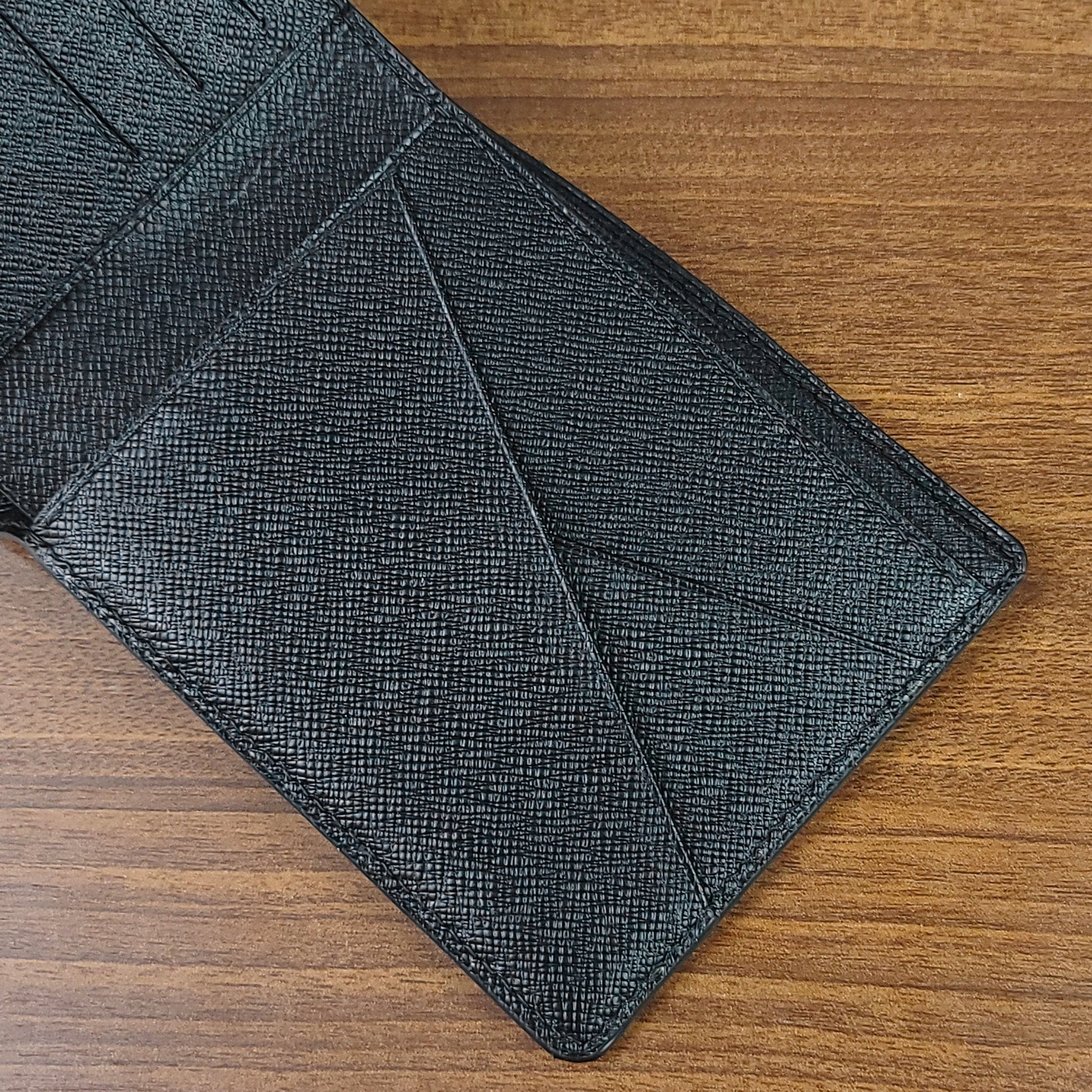 Custom Luxury Black Genuine Leather Mens Wallet - PVMH Leather