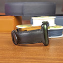 Custom Luxury Black Vachetta Leather Apple Watch Bands - PVMH Leather