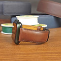 Custom Luxury Brown Vachetta Leather Apple Watch Straps - PVMH Leather