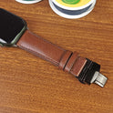 Custom Luxury Brown Vachetta Leather Apple Watch Straps - PVMH Leather