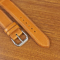 Custom Yellow Genuine Vachetta Leather Watch Straps - PVMH Leather