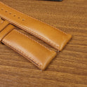 Custom Yellow Vachetta Leather Watch Bands - PVMH Leather