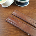 Full Grain leather Brown Pueblo Omega Watch Strap - PVMH Leather