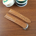 Full Grain Leather Yellow Pueblo Omega Watch Strap - PVMH Leather