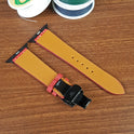 Genuine Red Stingray Leather Apple Watch Band - PVMH Leather