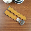 Handmade Blue Full Grain Leather Pueblo Omega Watch Strap - PVMH Leather