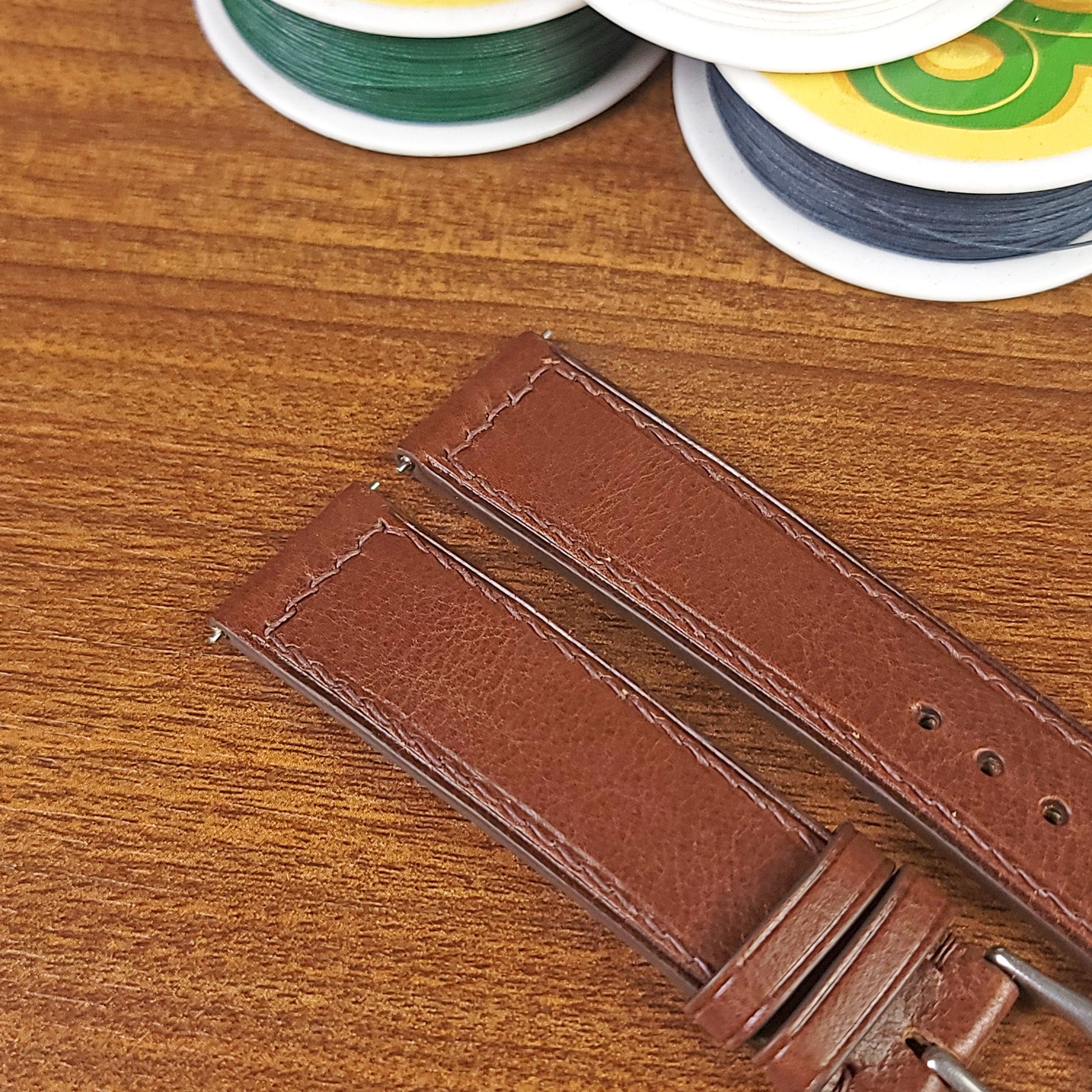 Handmade Brown Vachetta Leather Luxury Watch Straps - PVMH Leather