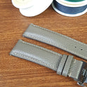 Handmade Full Grain Gray Epsom Hass Leather Watch Band Quick Release Spring Bars - PVMH Leather