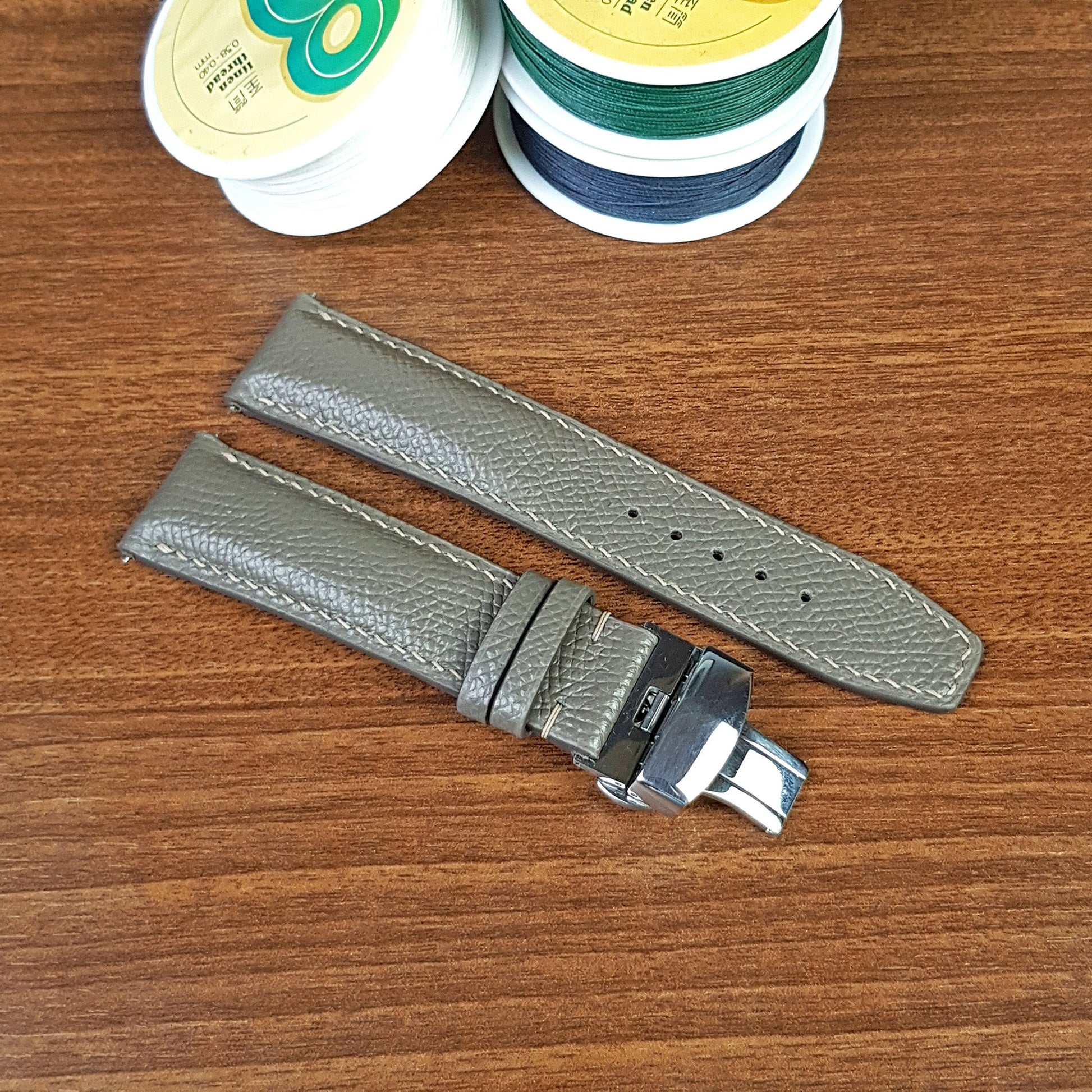 Handmade Genuine Full Grain Epsom Leather Watch Straps - PVMH Leather