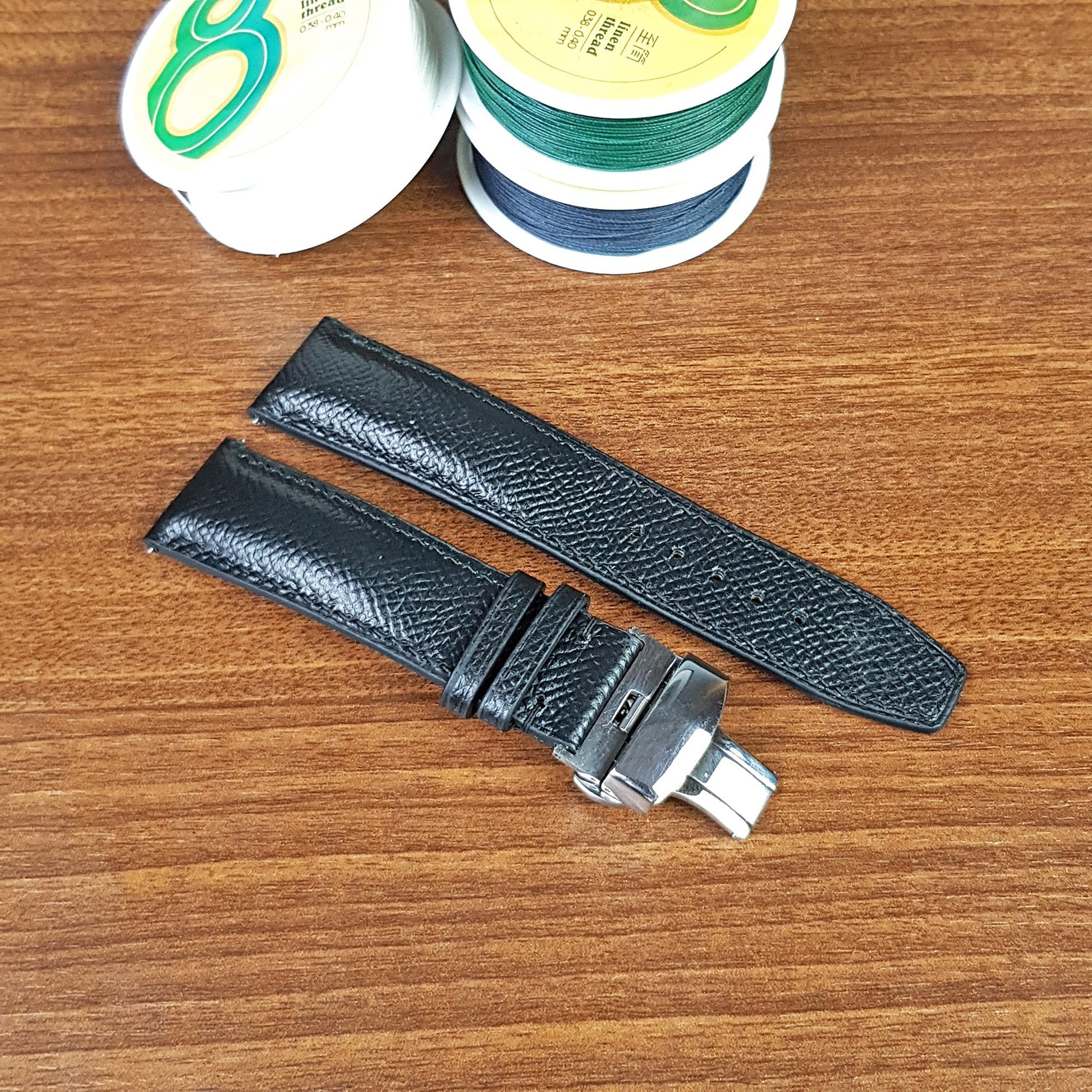 Handmade Genuine Full Grain Epsom Leather Watch Straps - PVMH Leather