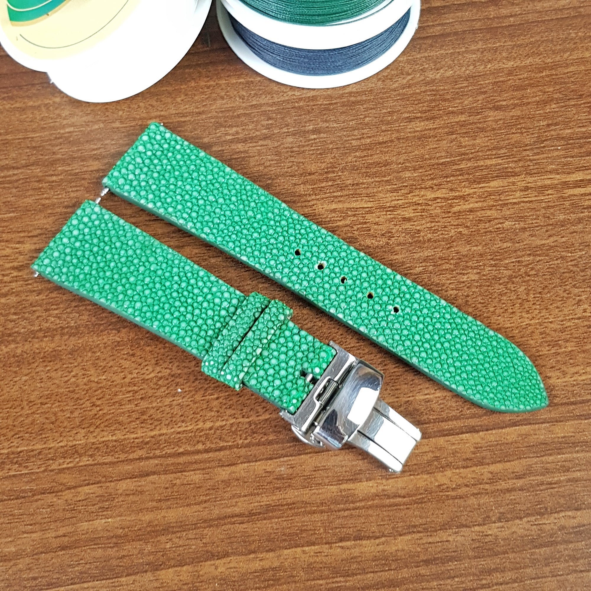 Handmade Genuine Stingray Leather Watch Straps - PVMH Leather