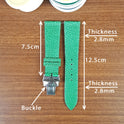 Handmade Green Stingray Leather Watch Strap - PVMH Leather