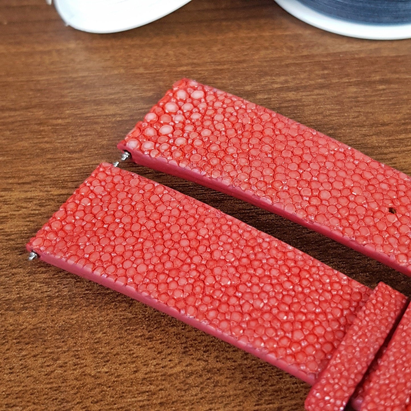 Red Stingray Leather Watch Straps - PVMH Leather