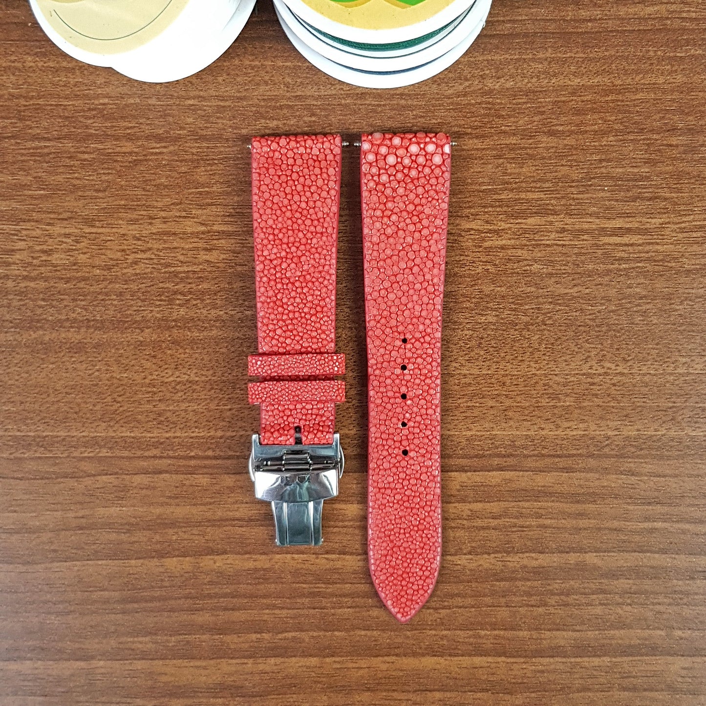 Red Stingray Leather Watch Straps - PVMH Leather