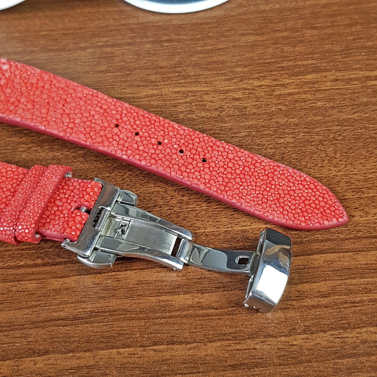 Red Stingray Leather Watch Straps - PVMH Leather