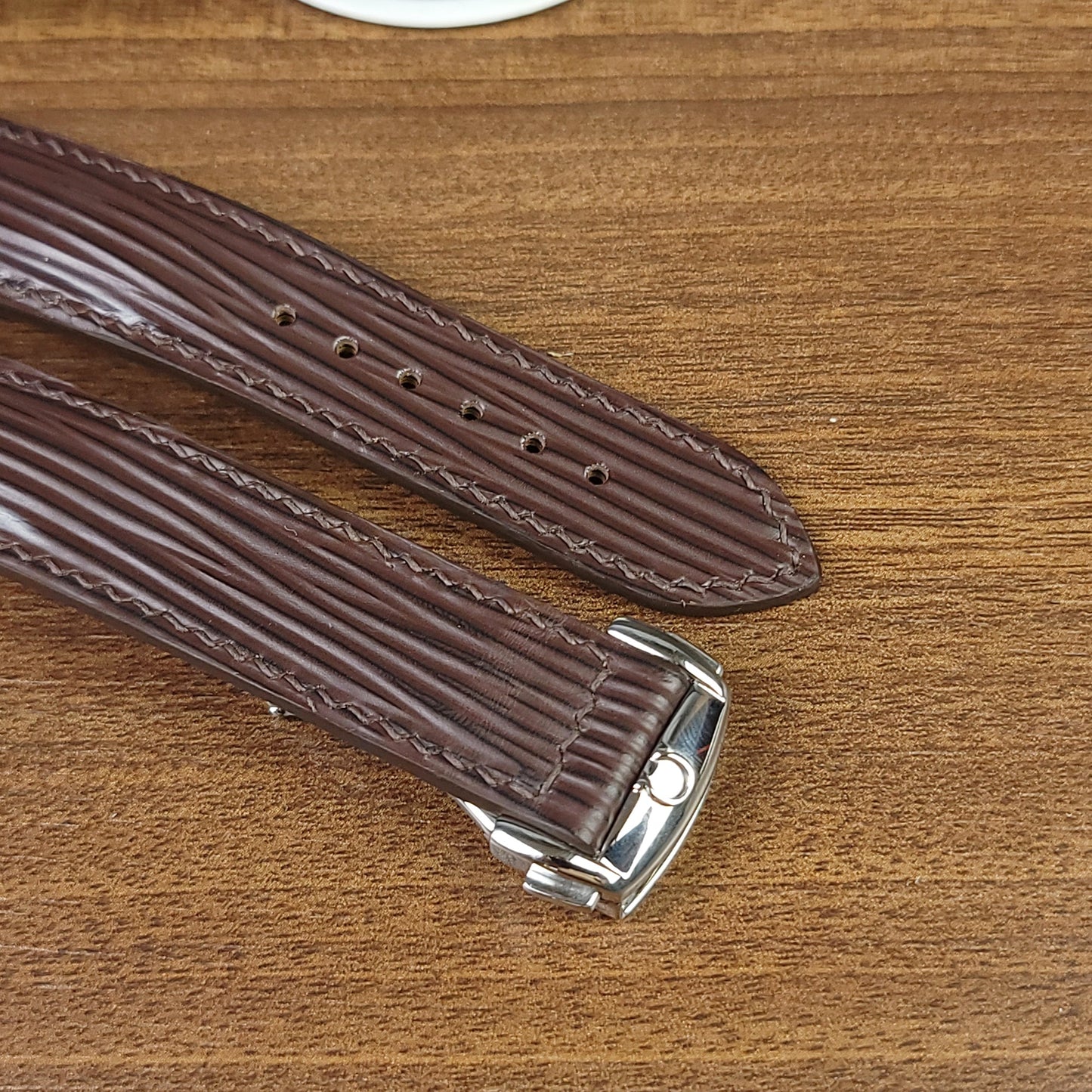 Replacement Brown Genuine Epi Leather Omega Watch Straps - PVMH Leather