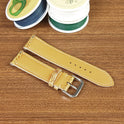 Yellow Genuine Ostrich Leather Watch Straps - PVMH Leather